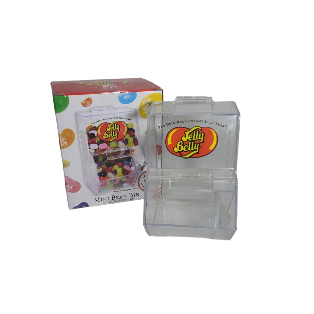 Jelly Belly Mini Jelly Bean Bin Dispenser with Scoop - Beans Not Included w/ Box